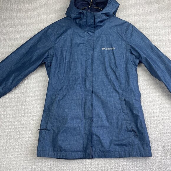 Columbia Womens Arcadia Omni Tech Jacket S Blue Nylon Windbreaker Coat - Picture 7 of 16